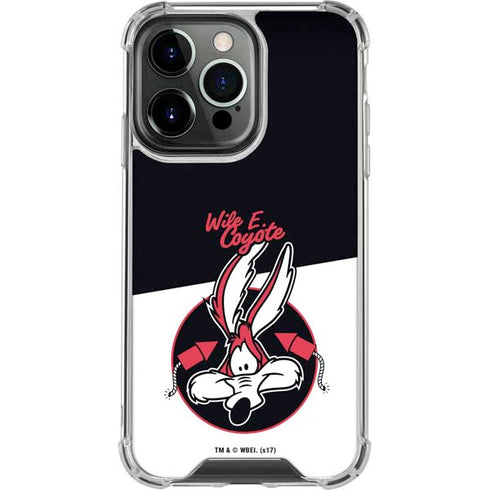 Looney Tunes Retro Wile E Coyote iPhone 16 Pro Clear Case